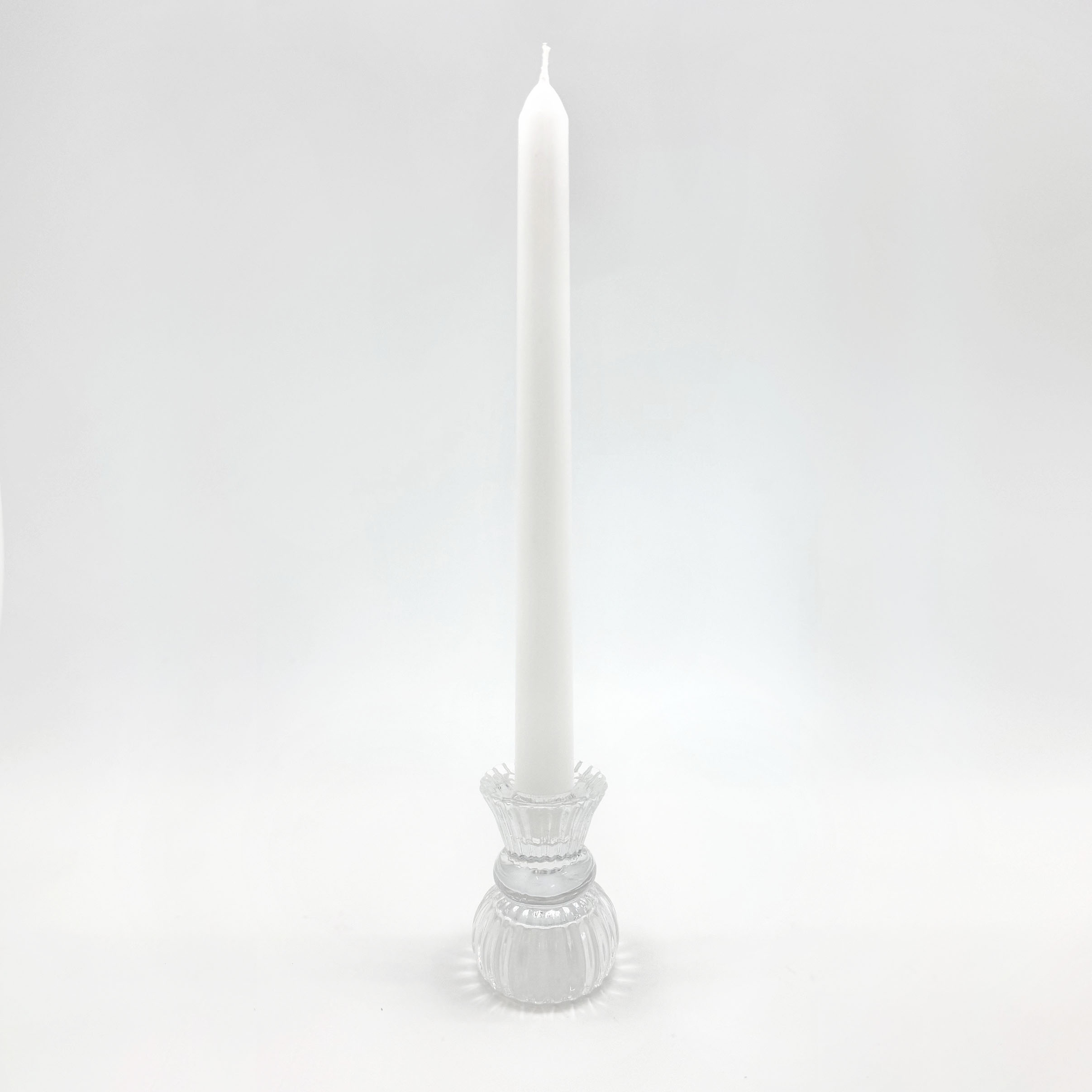 Glass Ribbed Dinner-Light (for Dinner Candle and Tealight) - Image 8