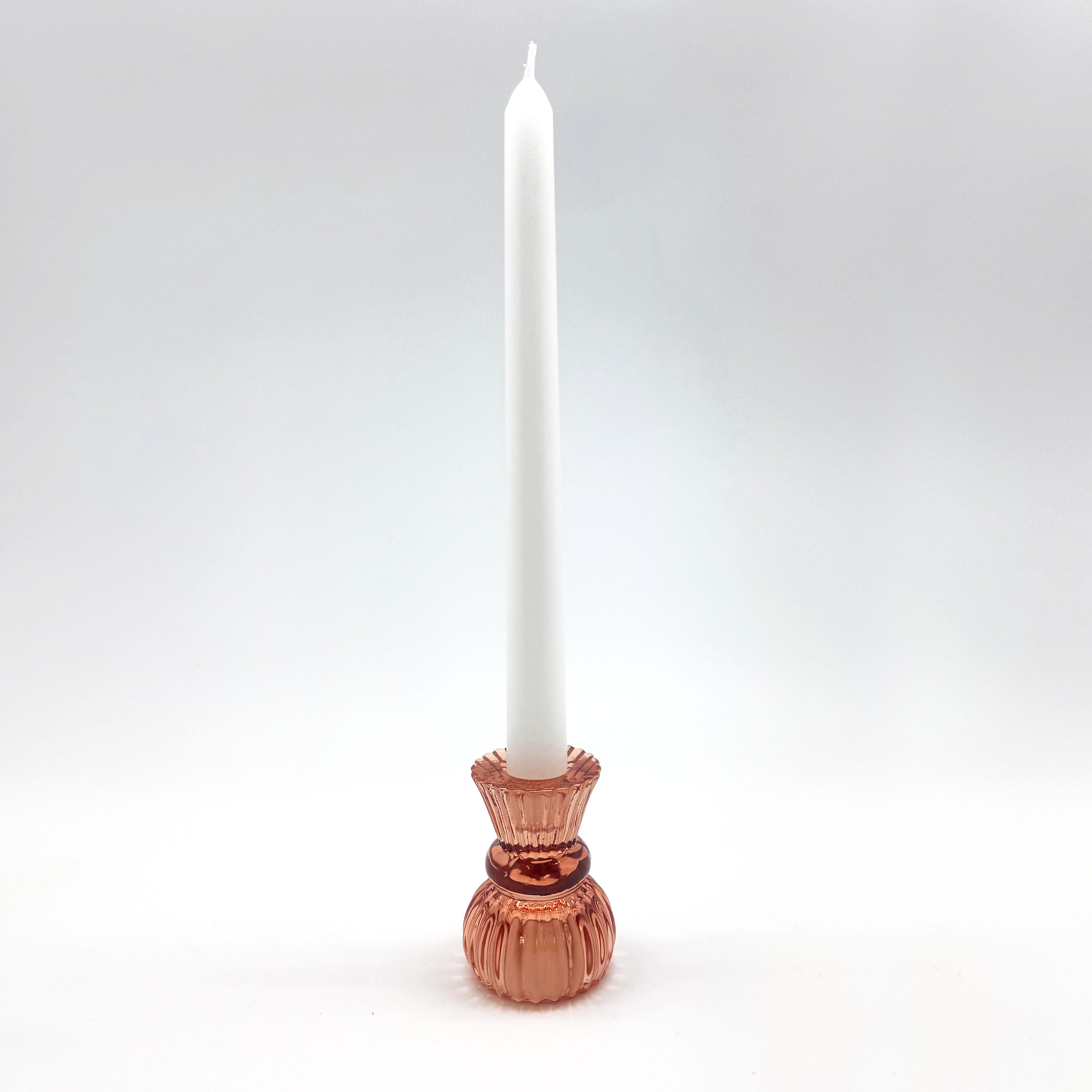 Glass Ribbed Dinner-Light (for Dinner Candle and Tealight) - Image 7