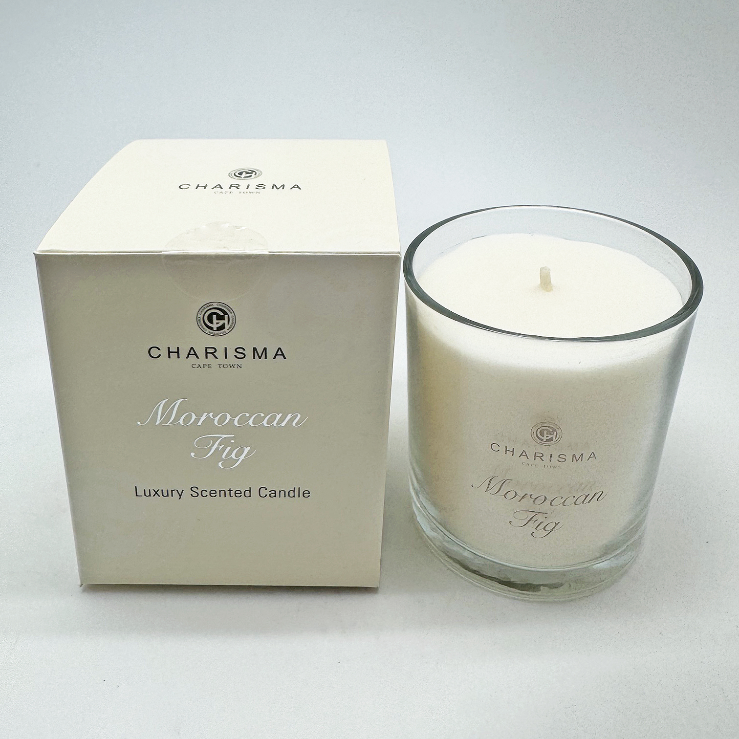 Charisma Classic Glass Filled Candle with Silver Lid - Image 4